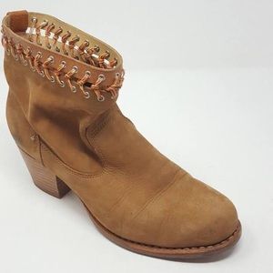 RAG & BONE GOOD YEAR TAN SLOUCHY BOOTIES SIZE 5